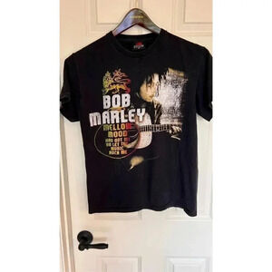 Vintage Zion Rootswear Bob Marley Mellow Mood Men’s M Black Tee T-Shirt